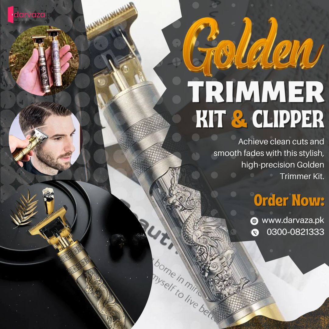 Professional Golden Trimmer Kit & Clipper Rs 1299 Grand Sale Offer