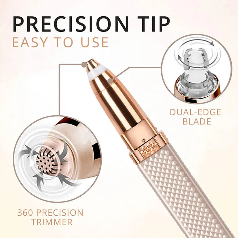 White Facial Hair Remover & Eyebrow Trimmer