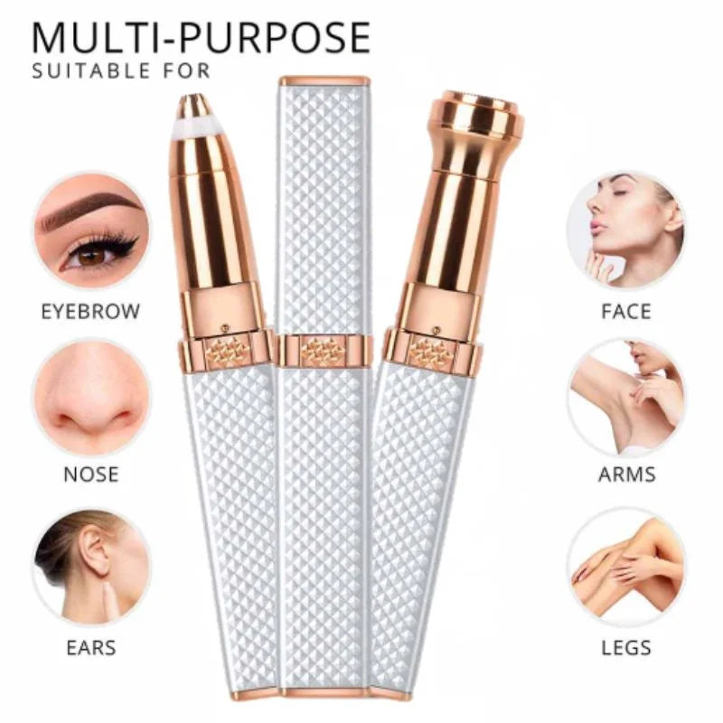 White Facial Hair Remover & Eyebrow Trimmer